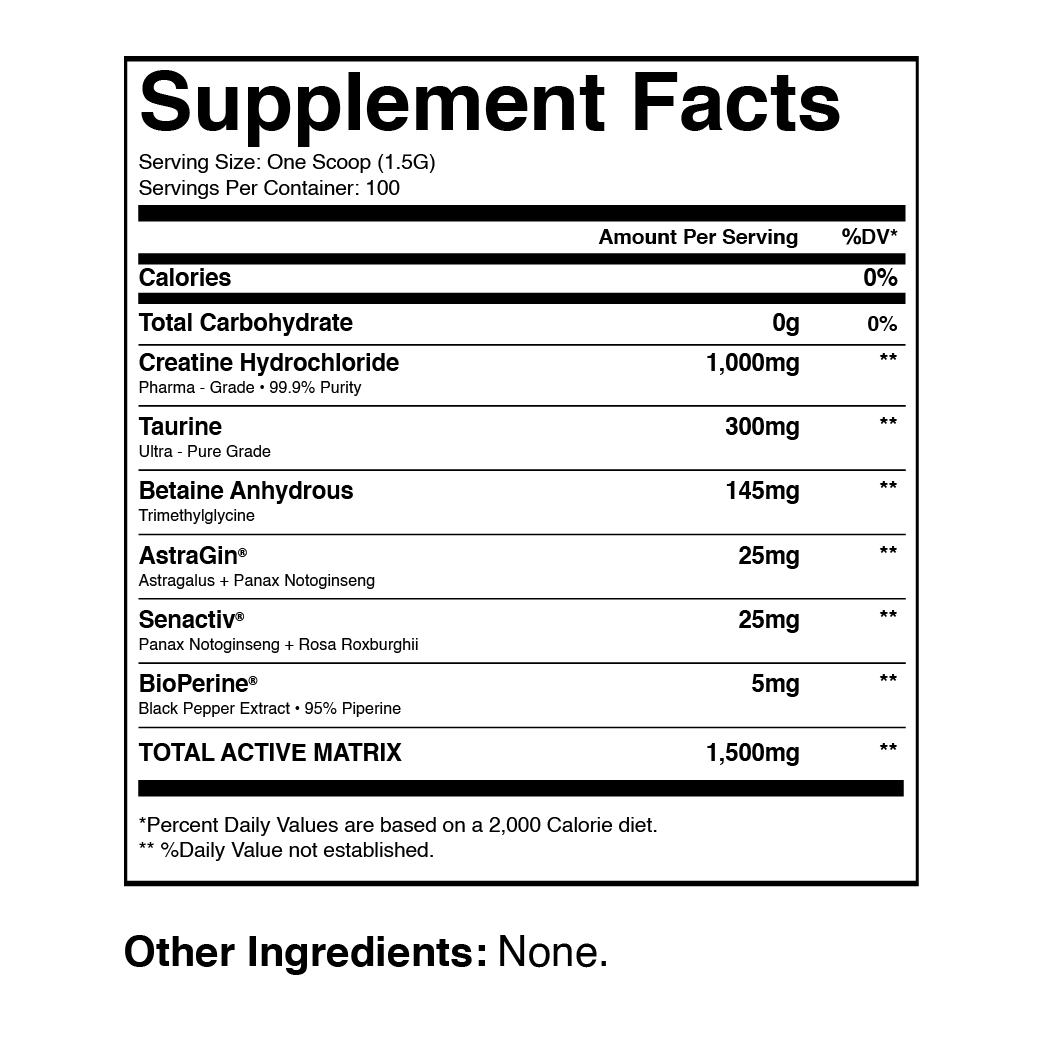 Creatine + HCL (Unflavoured) - Image 2